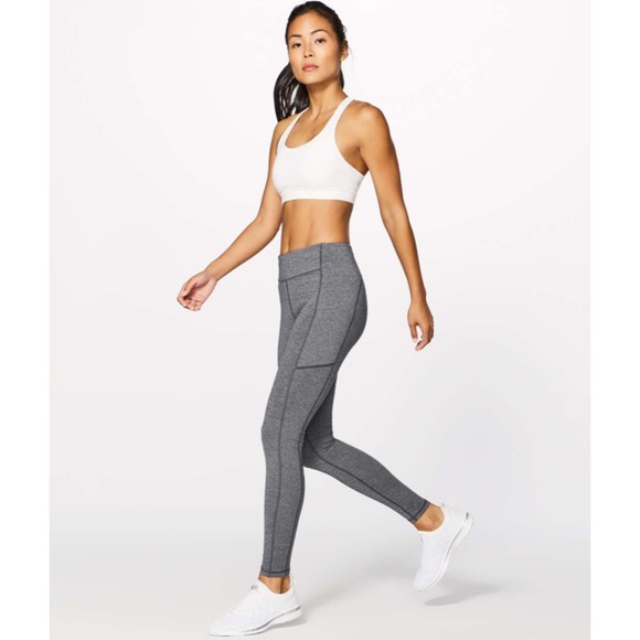 Lululemon gray leggings with pockets size 4 - Picture 2 of 12
